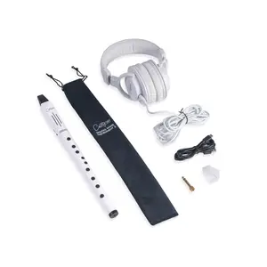 Carry-On Music Bundle: White Digital Wind Instrument 2 & Carry-On SH-100 Studio Headphones