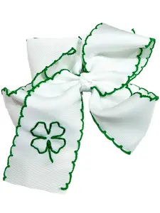 St. Patricks Day Hand-stitched Bow