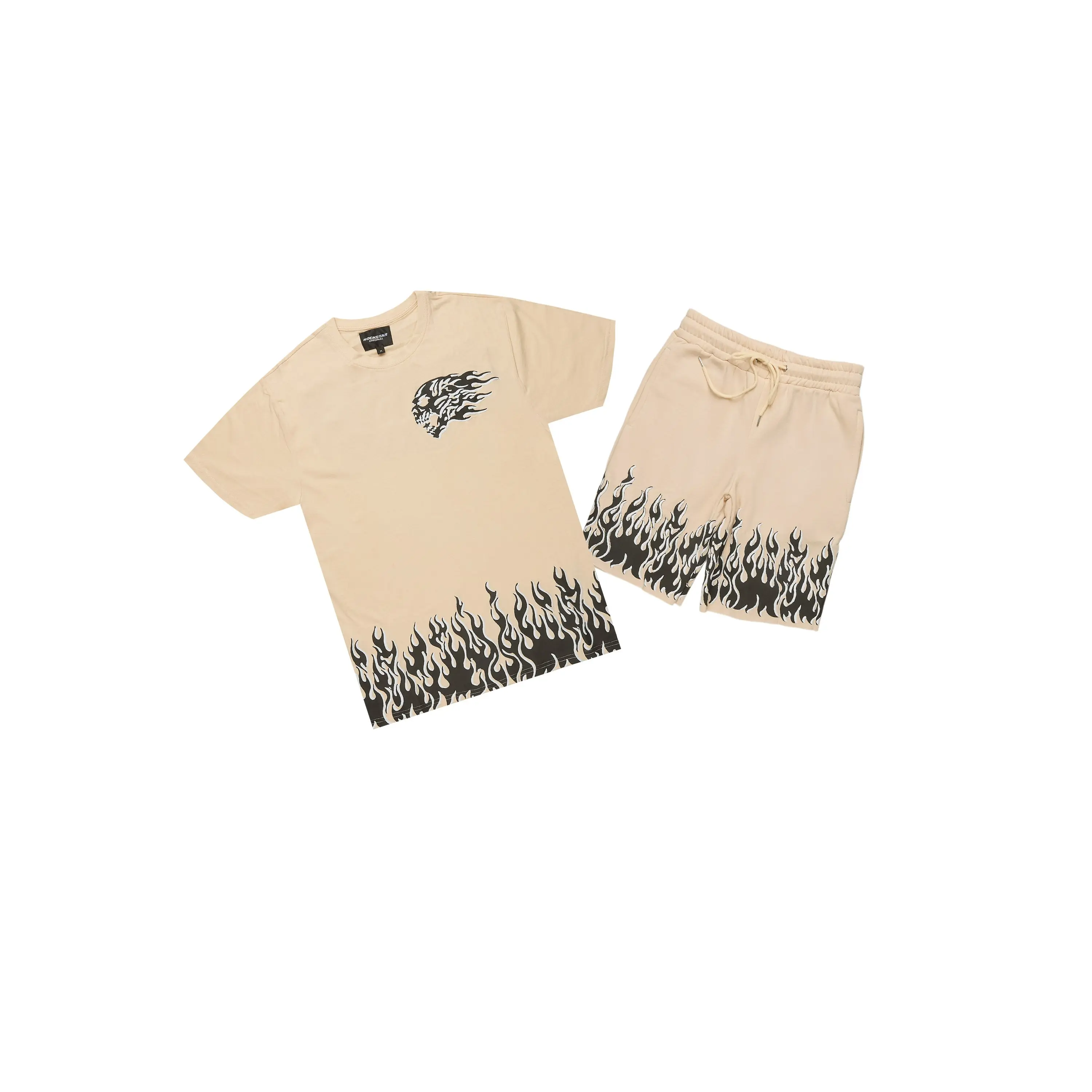 Bubble Beige T-Shirt/Short Set