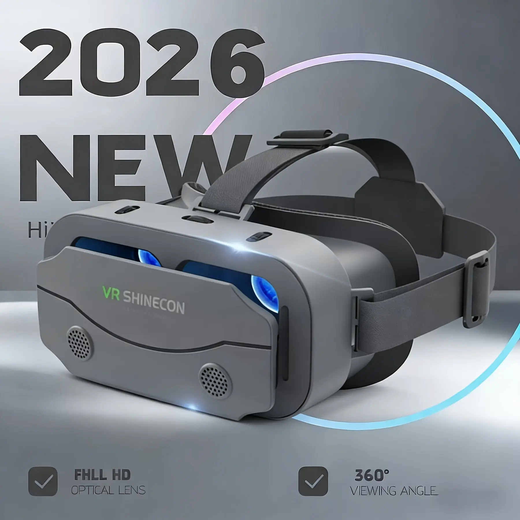 [4K Ideal Gift] 2026 Upgraded VR Headset With Ultra-Clear 4K Virtual Reality Glasses, Compatible With 4.5 To 7-Inch Smartphones, Offering An IMAX Cinema-Level Experience, Suitable For People With Myopia, And An Ideal Gift Choice