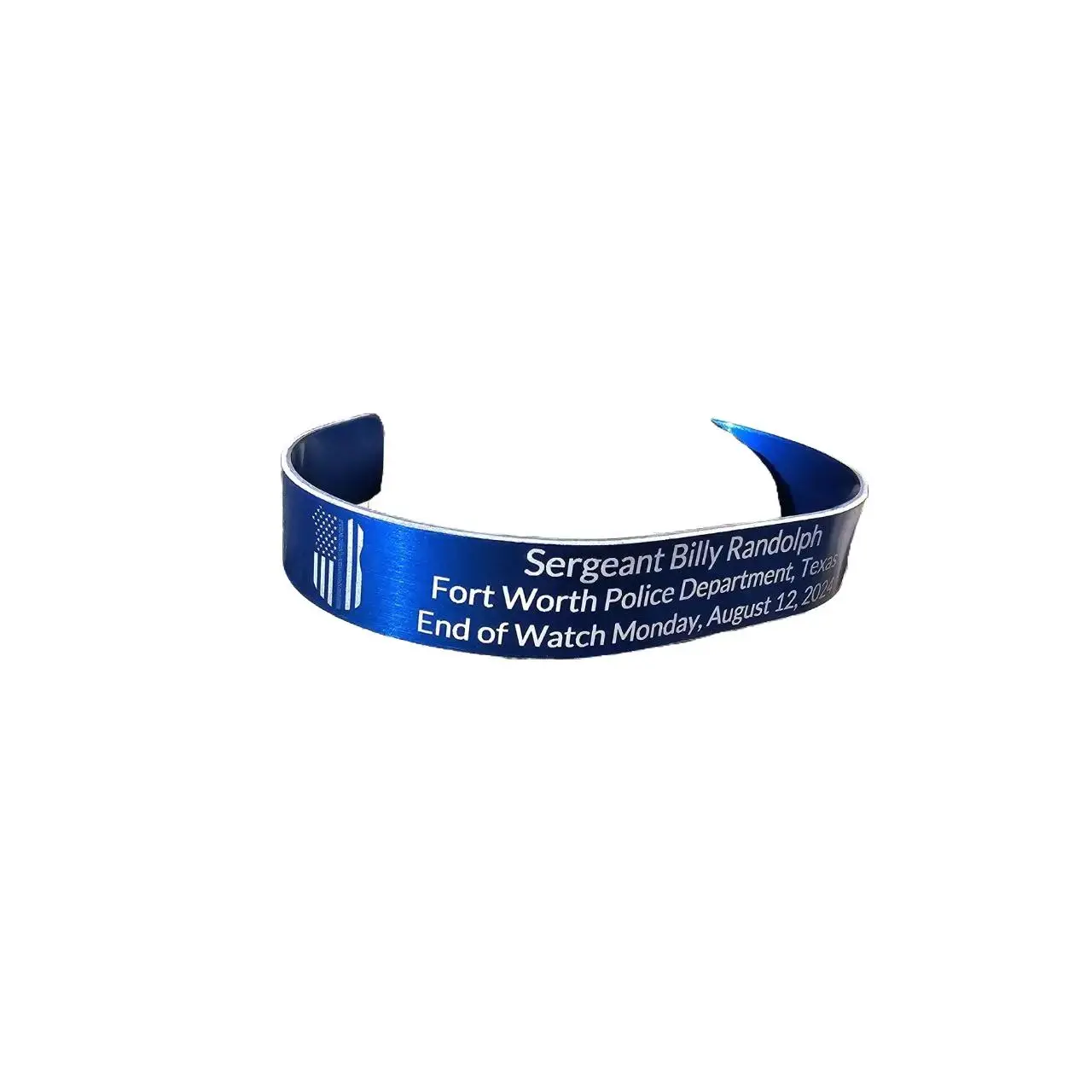 Police Officer Memorial Bracelet - Honoring Brave Law Enforcement