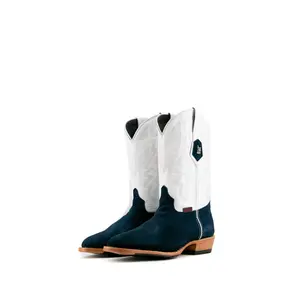 Maverick Roughout Round Toe Cowboy Boot