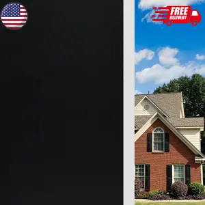 Total Blackout Window Film Privacy Static 7.5 Inch X 6.5 Feet