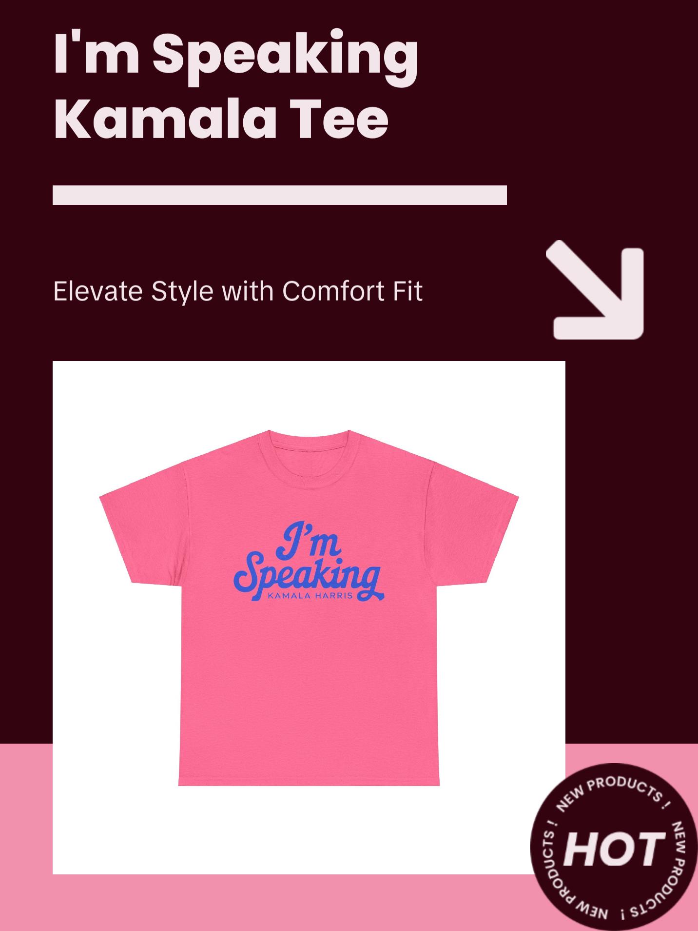 I'm Speaking Kamala - Unisex Heavy Cotton Tee