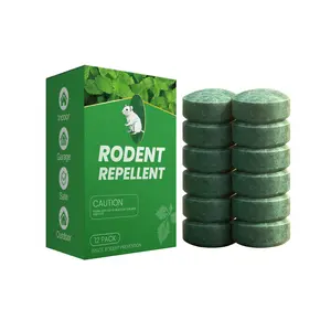 12-Pack Peppermint Oil Repellent Fast-Acting All-In-One Formula Deters Rats Mice Ants Eco-Friendly Cost-Effective Long-Lasting Strong Scent User-Friendly Safe