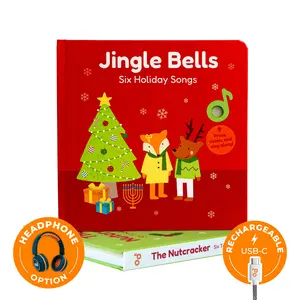 Cali's Books Elf's Holiday Set: Jingle Bells and The Nutcracker Sound Books - Interactive Children's Books with Music and Sing-along Features  book toddler