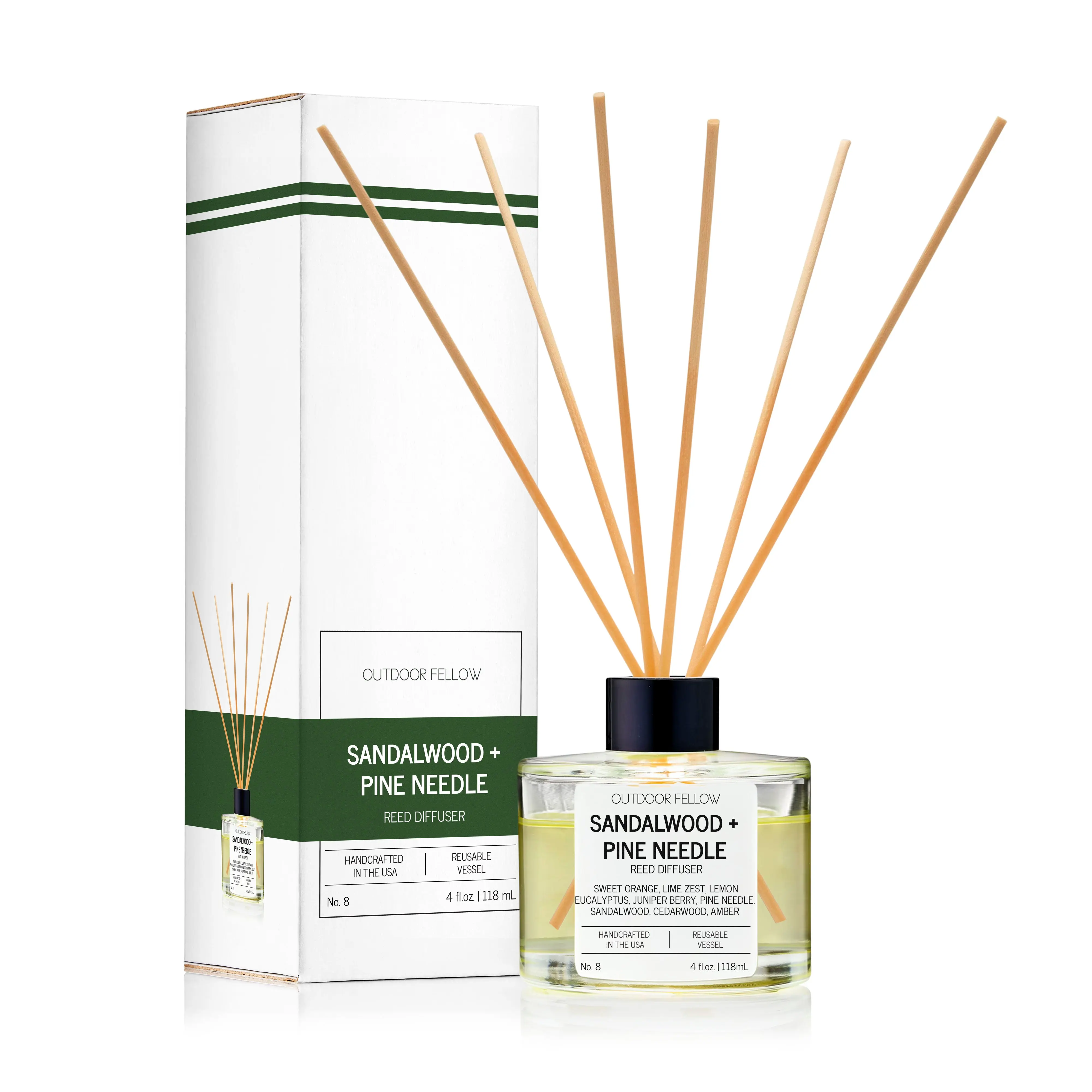 SANDALWOOD + PINE NEEDLE CANDLE AND REED DIFFUSER BUNDLE