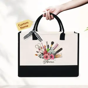 Personalized Nail Tech Tote Bag - Nail Artist Christmas Gifts, Manicurist Gifts, Nail Salon Custom Name Tote For Women MLN2078TTH