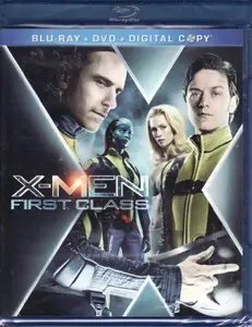 USED-X-Men: First Class (Three-Disc Blu-ray/DVD Combo + Digital Copy) (Blu-ray)