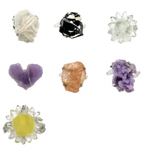 【No.344-350 Tray 20】Unique Handmade Crystal Ring