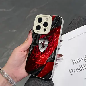 Luxury Sports Car Ferrari Design, Anti-Drop Soft Tpu Back Cover, Compatible with iPhone Models 17/16e/16/15/14/13/12/11/mini-Pro-Max/air/x/XR/xsmax/8/7plus