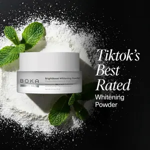 Boka Teeth Whitening Powder - Nano Hydroxyapatite, Appropriate for Sensitive Teeth, Whitening Alternative,  +Probiotics, Multivitamins & Aloe