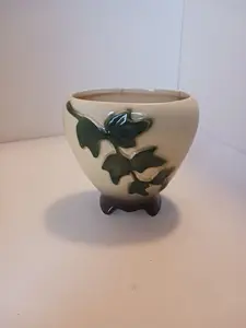 VINTAGE ROYAL COPLEY FOOTED IVY PLANTER / VASE - 4 1/2" Oval