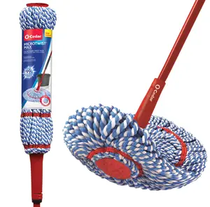 O-Cedar MicroTwist MAX Microfiber Mop, Removes 99% of Bacteria with Just Water