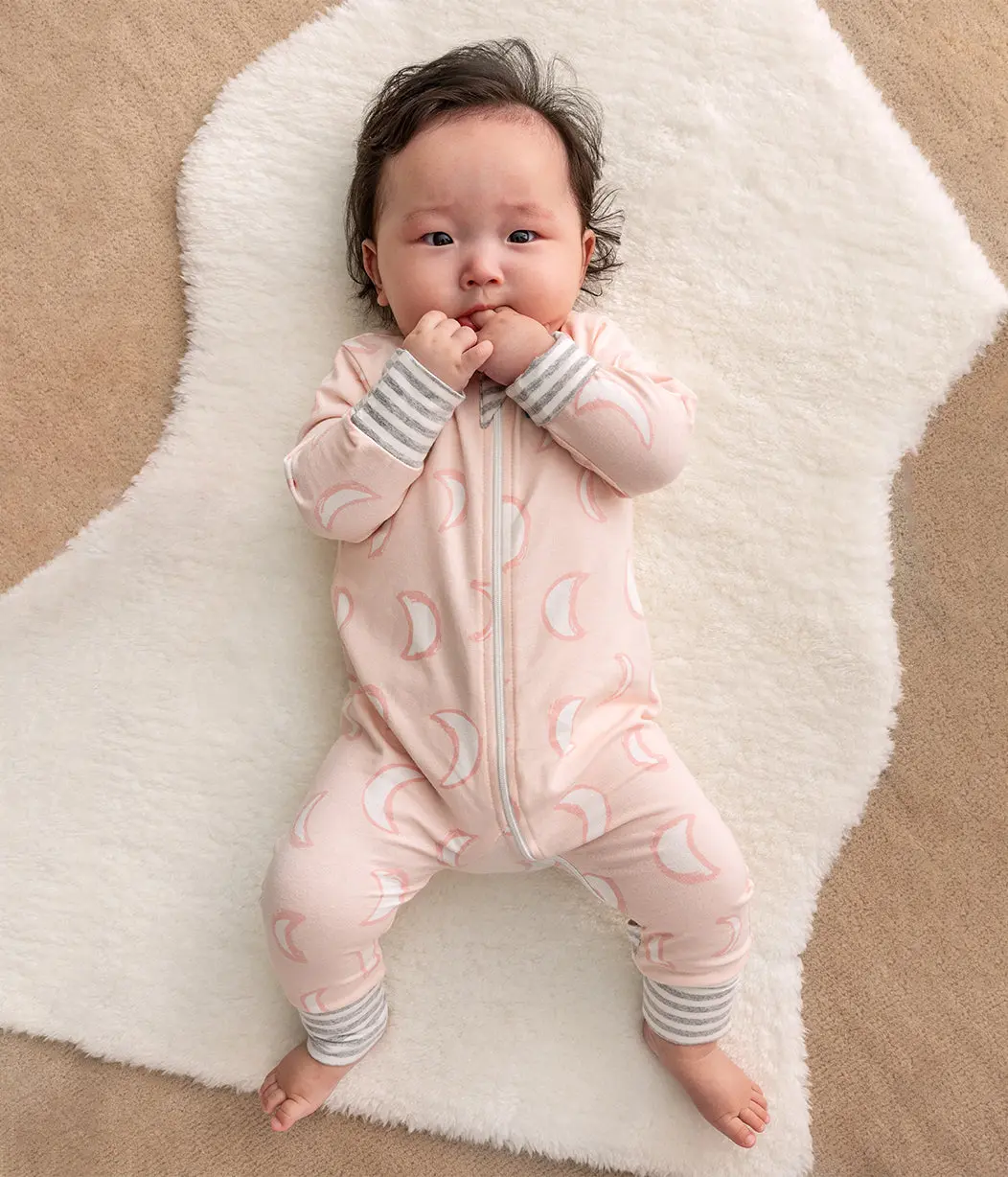 Footless Romper Cotton Pink Eclipse Footless Romper Cotton Pink Eclipse