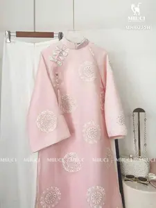 Set Traditional Vietnamese Double Layers Ao Dai - Bộ áo dài thiết kế hiện đại - Ready to ship- With pant