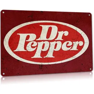 Ylens Dr Soda Pop Store Advertising Pepper Vintage Look Retro Wall Decor Bar Metal Tin Sign 8x12in