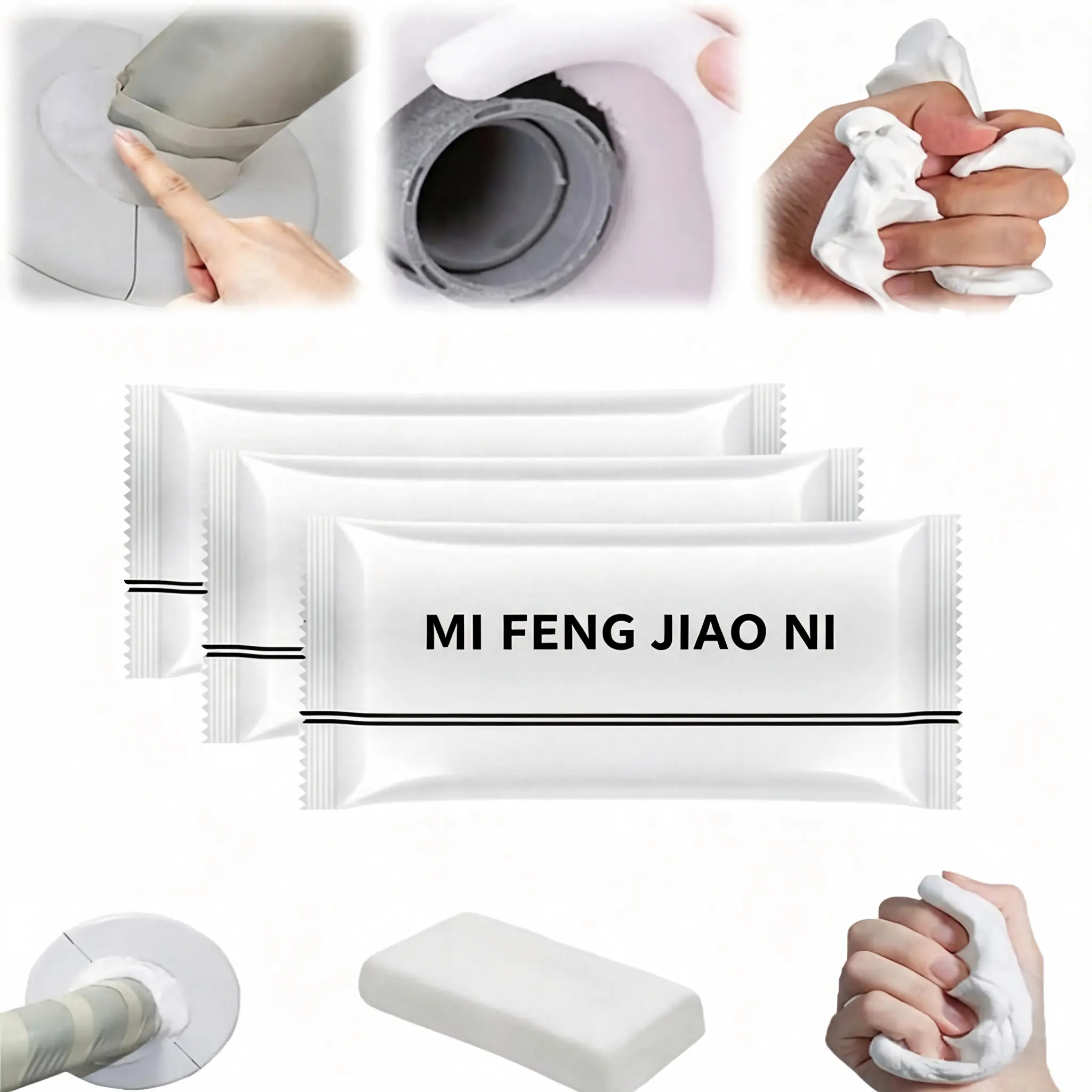 Indoor Waterproof Moldable Wall & Pipe Sealant Putty - 20g Packs, Easy-Shape Gap Filler for DIY Users’ Crack Repair, Drain Joints & Plumbing Connections