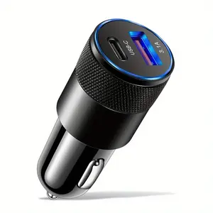 Mini USB Car Charger Adapter, Vehicle Accessory, Office Gear, Study Supplies, Perfect Gift for Christmas and Birthday
