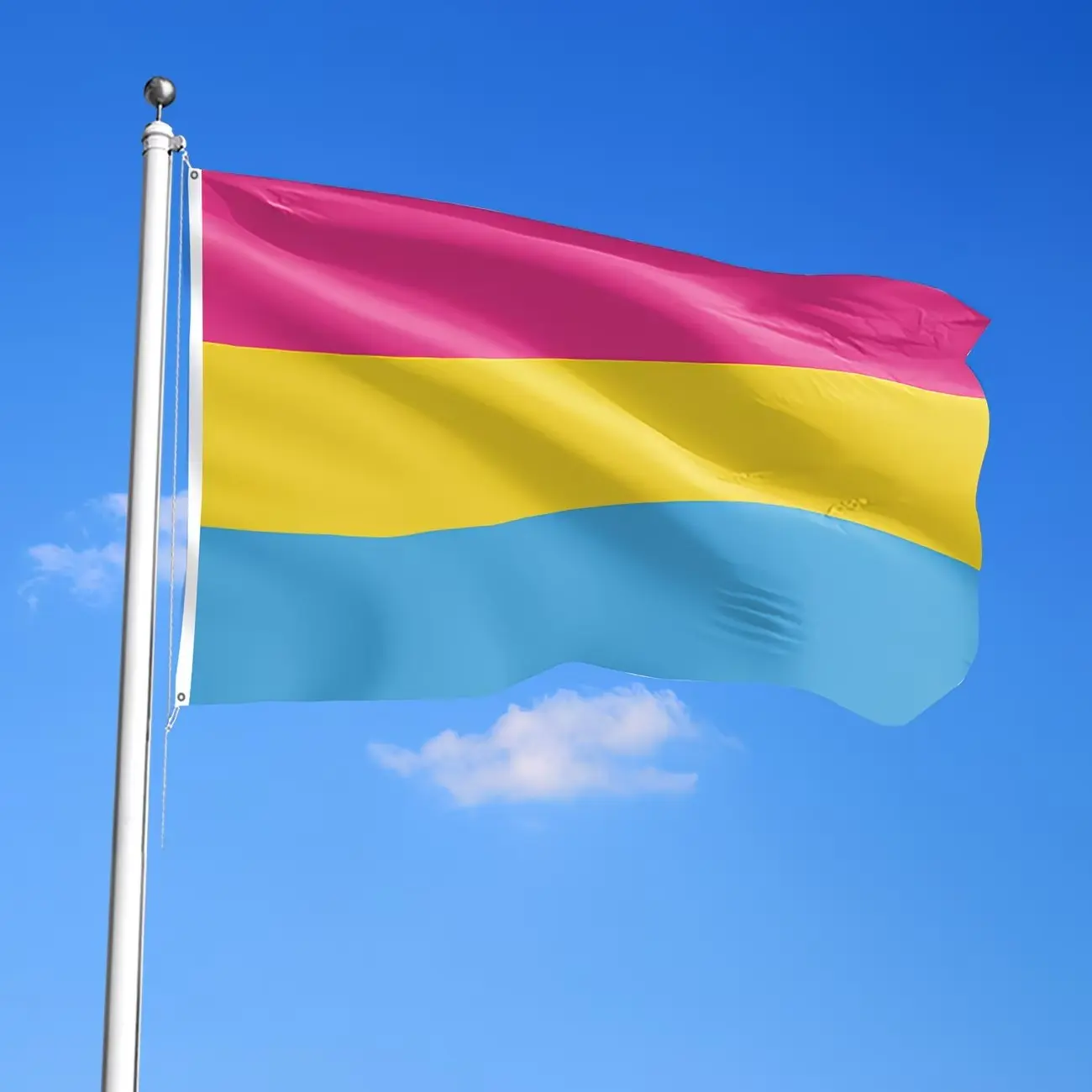 Rainbow Flag Theme 2D Flat Flag, Colorful Polyester Decorative Banner, Multiple Sizes Available, Metal Hooks Included, Ideal for Home Garden Parties