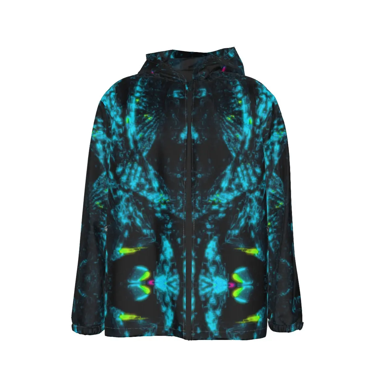 Color High Men's Hooded Zipper Windproof Jacket