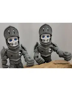 Flexi Skeleton Knight – 3D Printed Articulated Fidget Toy Decor Gift