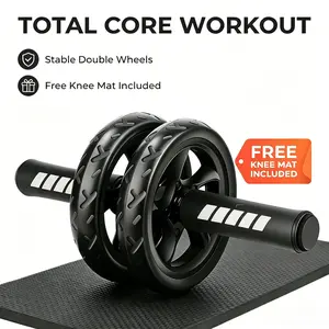 Abdominal roller, a home gym equipment, is suitable for core abdominal muscle training. It is a noiseless exercise roller equipped with knee pads and foam grips. It is easy to assemble, lightweight, and portable,suitable for both men and women