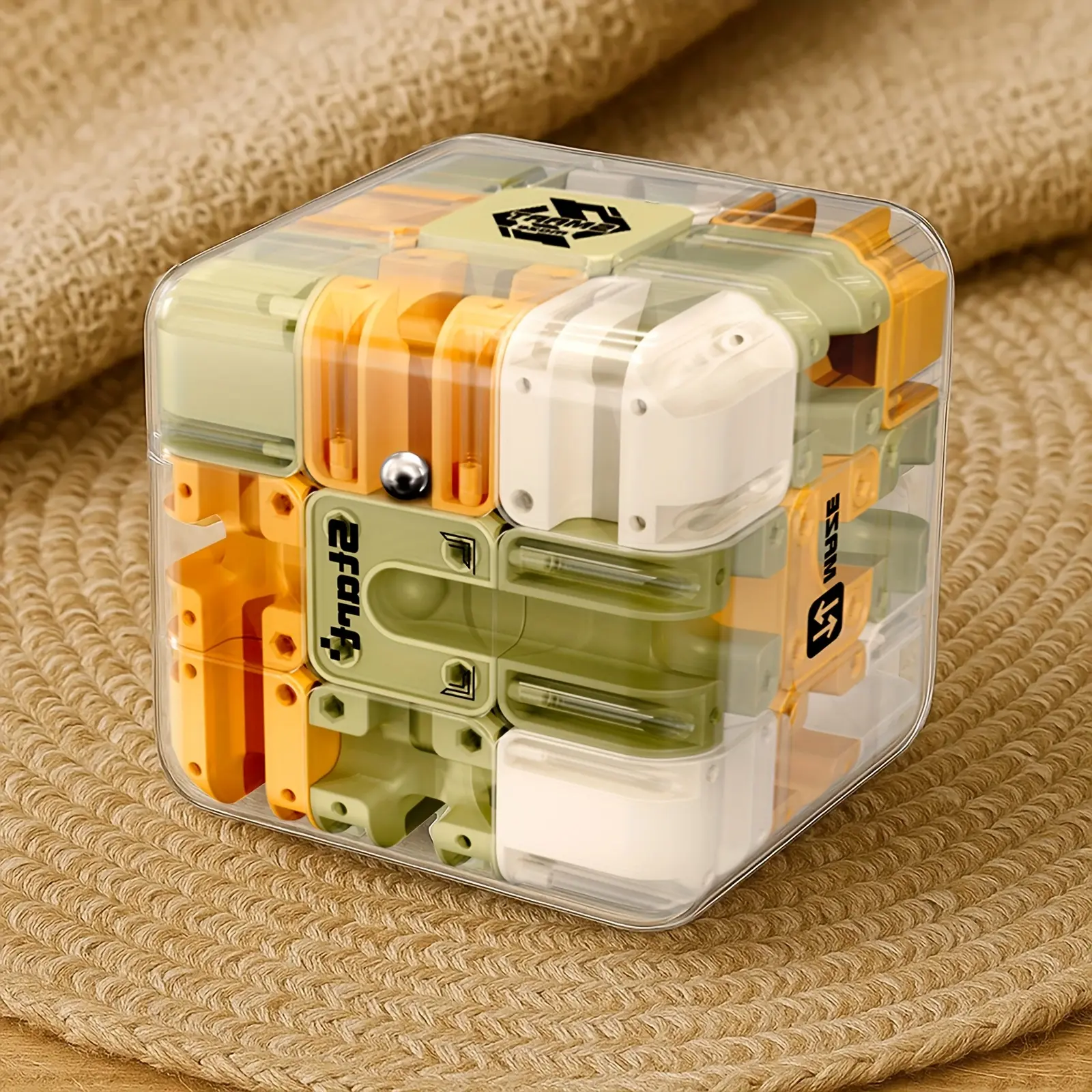 3D Labyrinth Rubik's Cube Toy, Educational Puzzle Toy for Kids, Stress Relief Toy, Birthday Party Gift, Suitable for Ages 3+