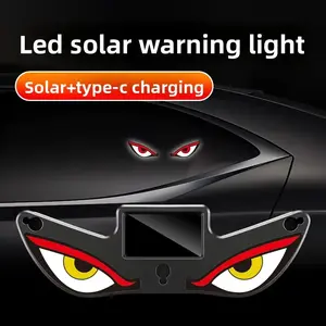 Car Rear Window Dynamic LED Display – Vampire Devil Eye Emoji Panel, Auto Decorative Light