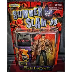 Dwayne Johnson The Rock Toys Jakks Autograph Signed Jsa Loa Wwe Wwf