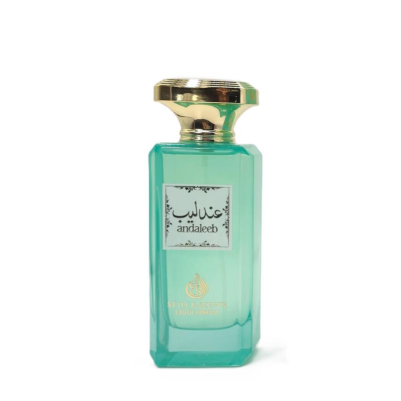 ANDALEEB Eau De Parfum Unisex Amber Woody Perfume with Saffron, Bergamot, Plum, Praline, Patchouli & Oud 100ml Spray, 20% Oil, 8 Hour Wear Bold, Balanced, Year-Round Scent for Men & Women Ideal for Day, Night & All Occasions Made in UAE (MDO015)