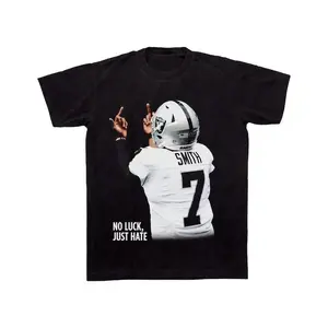 Geno Smith No Luck Just Hate Oversized Bootleg Raiders Tee, Run The Table Throwback Vintage Vegas Football shirt, birthday present!