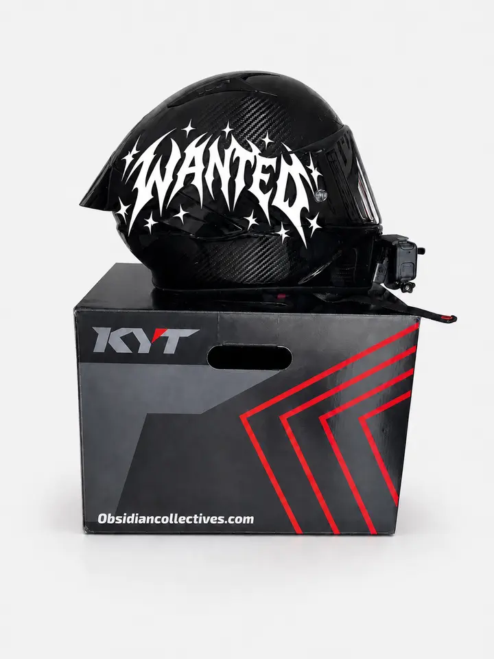 “Wanted” Helmet Decal “Wanted” Helmet Decal