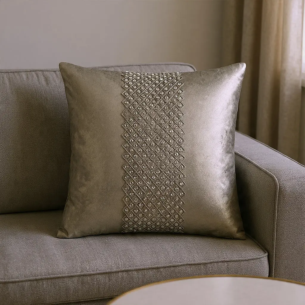 Juliet Bedazzled Crystal Steel Pillow