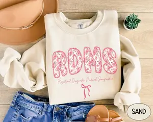 Floral RDMS Short Sleeve T-SHIRT / Sweatshirt ,  New Sonographer Ultrasound Tech Gift For Sonography Student Grad Radiology Graduation Tee RDMS Shirt