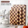 1PC Creative Checkered Wooden Cutting Board, Home Chopping Board, Mosaic Vegetable Cutting Board, Kitchen Food Prep Board, Fruit Solid Wood Board, Cooking Cutting Board, Durable Cutting Boards, Cutting Boards For Kitchen, Kitchenware