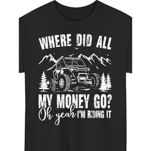 FEEGO The man is wearing a T-shirt with an interesting pattern - a short-sleeved round-neck casual T-shirt. usa shirt