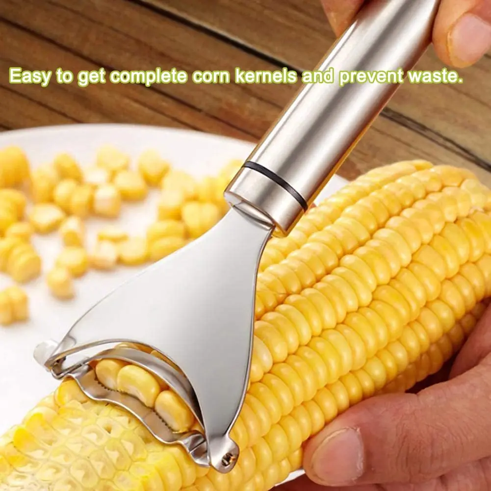 Upgraded Corn Peeler, Stainless Steel Corn Cob Stripper Tool Corn Thresher from the Cob, Fast Corn Cob Separator