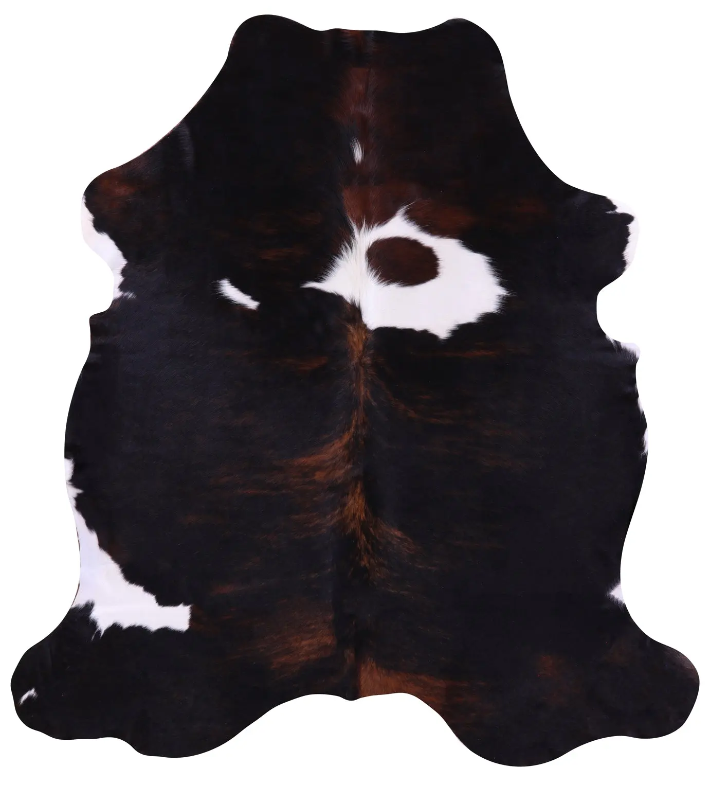 SUPER SALE Tricolor Natural Cowhide Rug - Large 6'7"H x 6'0"W