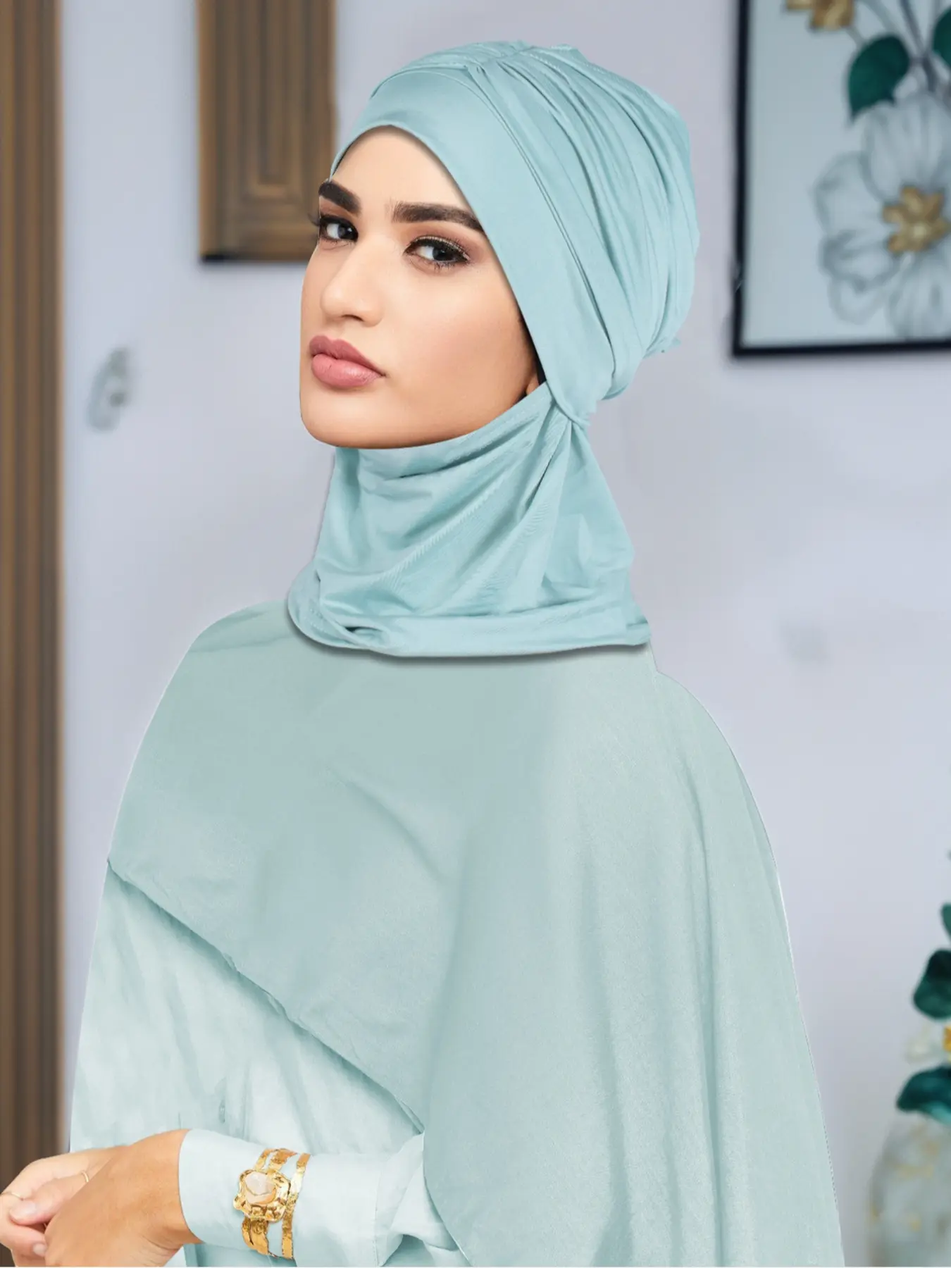 Unisex Plain Color Versatile Warm Tignon Scarf Headscarf Hat, Breathable & Soft Fabric, Ideal for Daily Wear & Religious Settings