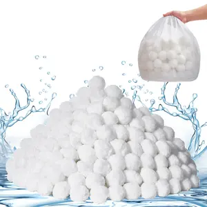 VEVOR Pool Filter Balls for Sand Filter, 4.6 lbs, Filter Balls Replace Pool Filter Sand, Reusable Polyester Fiber Filter Media Balls with Wash Bag, for Swimming Pool Above Ground Pool Aquarium Tank