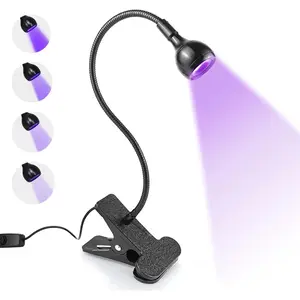 UV Nail Lamp Hands Free Gel LED Dryer Polish Curing Lamps Rotated with Fixed Clip for Nails
