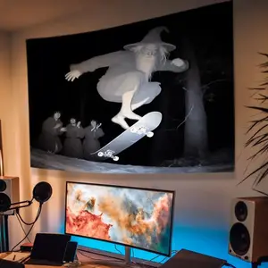 Edgy Skateboarding Themed Tapestry - Stylish Sports Wall Art for Bedroom, Living Room, Dorm - Trendy Home Decor, Perfect Festival or Birthday Gift for Men and Women Gift