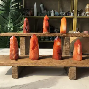 Natural Crystal Carnelian Point Collection