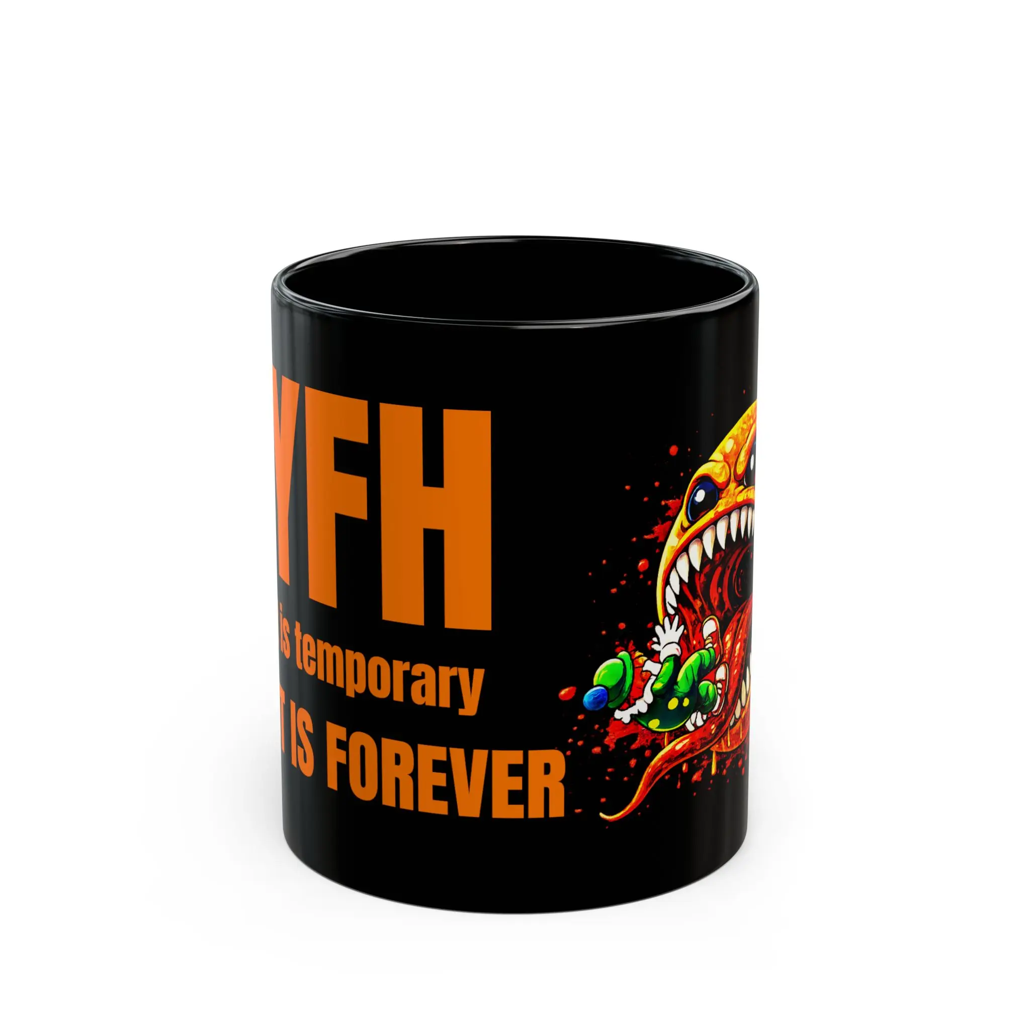 Clout Eater - FYFH | Black Ceramic Coffee Cup