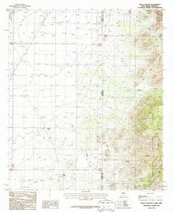 Skull Canyon New Mexico USGS Topographic Quadrangle Map, 1987, 1:24000