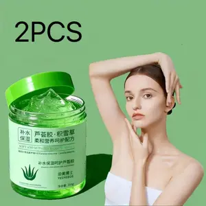 2pcs A Jar of Aloe Vera Gel for Facial Care, Facial Moisturizing, Suitable for Both Men And Women, Refreshing Aloe Gel for All Skin Types, Rich in Aloe Elements, Hydrating And Firming, Unisex, Perfect As a Mother's Day Gift