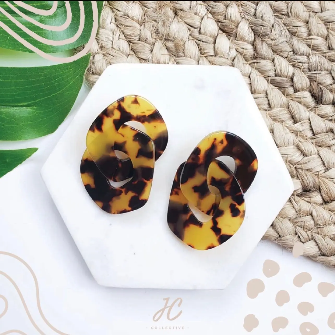 Afternoon Pick Me Up Tortoise Earrings