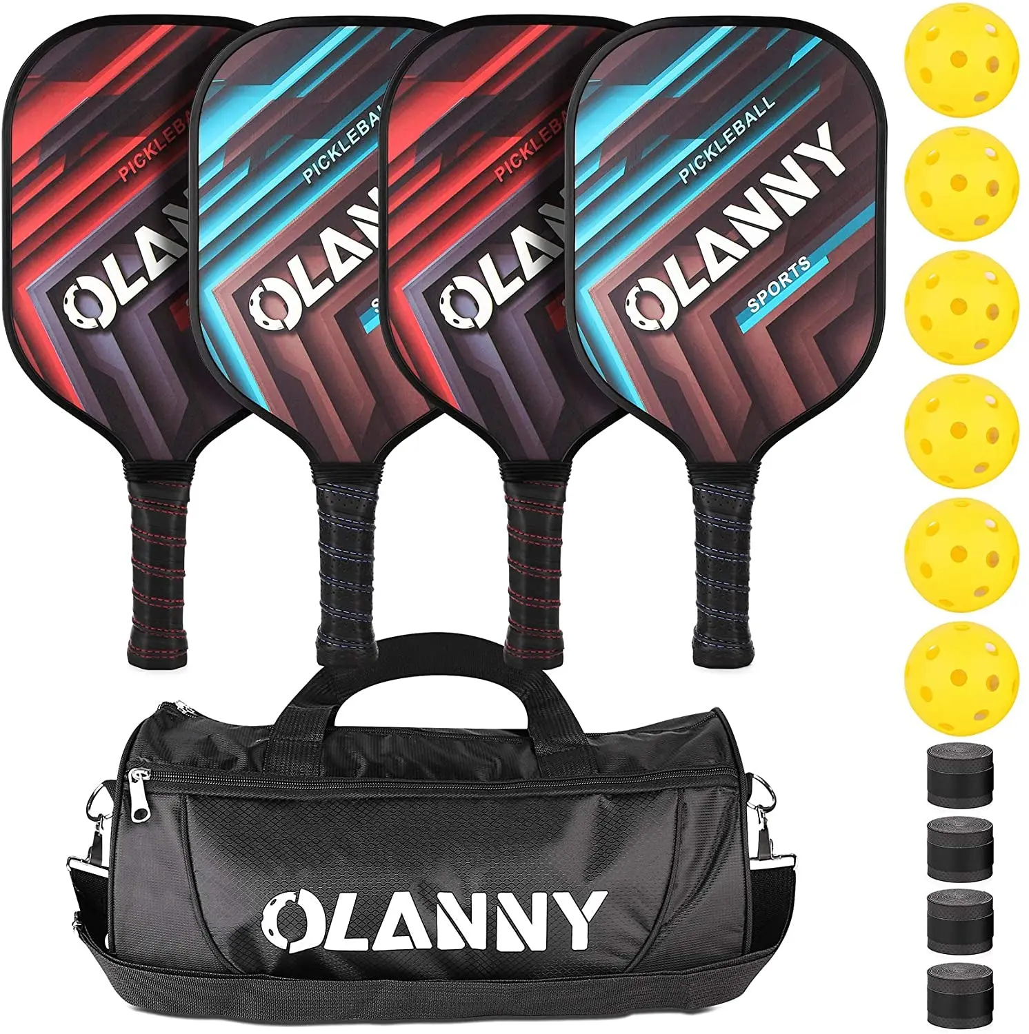 OLANNY Graphite Pickleball Paddles 4 Pack