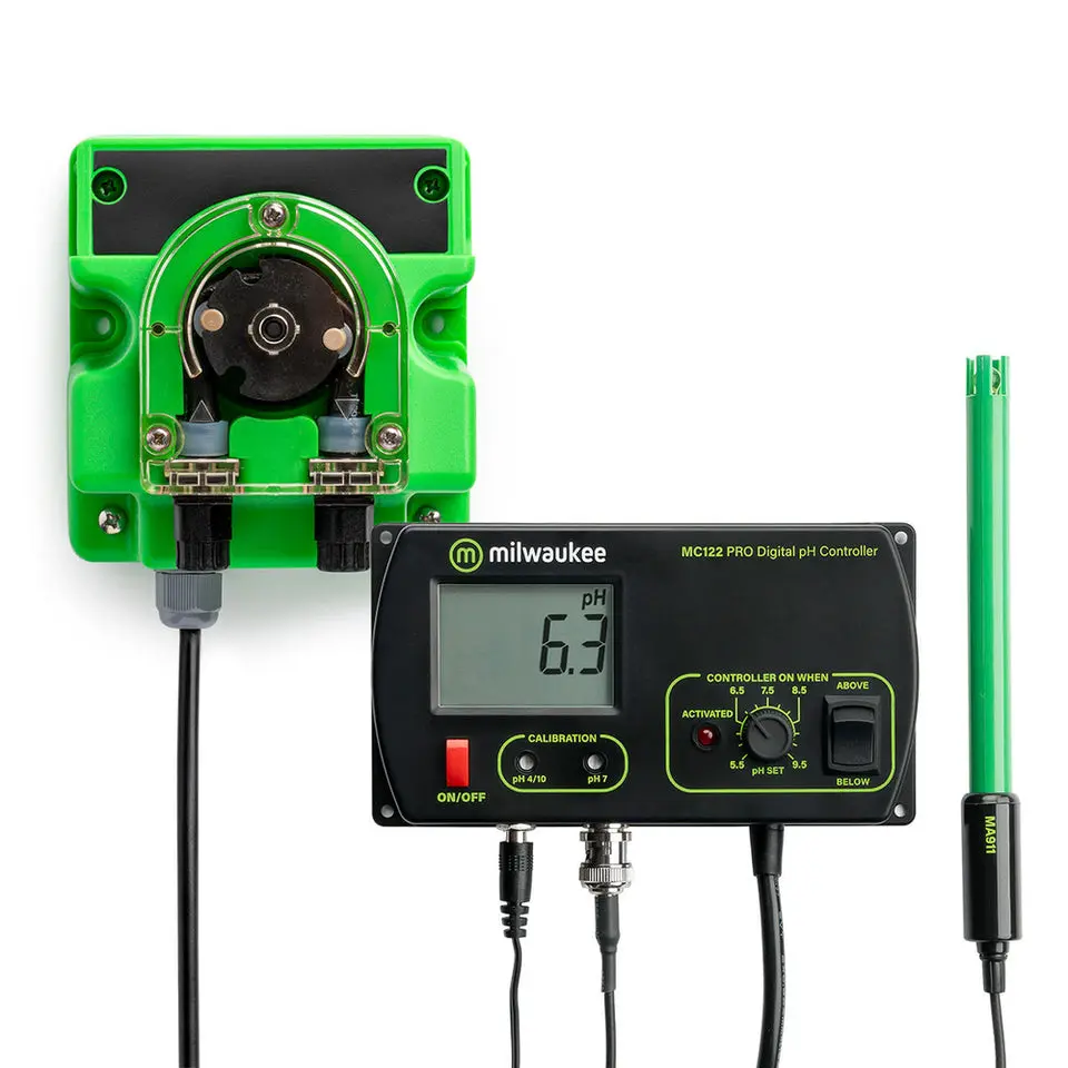Milwaukee MC720 PRO pH Controller and Pump Kit for USA 110V for Aquariums